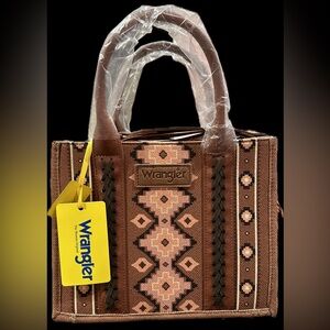 Wrangler Brown with light pink purse nwt